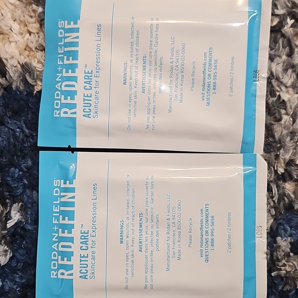 2 packs (4 patches) of Rodan and Fields Acute Care